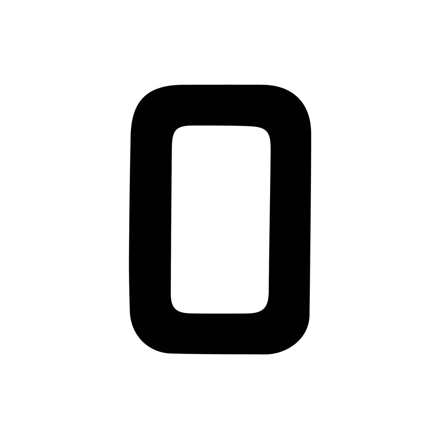 Segelnummern 235mm 9 1/4" klassische Form (2 Stk.) schwarz