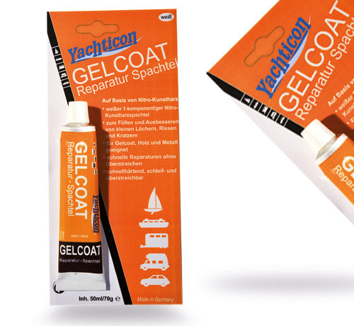 Gelcoat Reparaturspachtel weiß (Tube)
