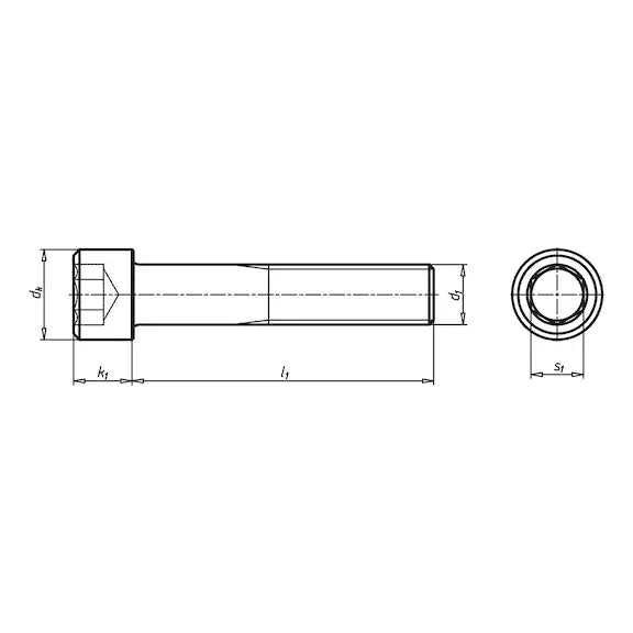 Niroschraube M4x50 Zylinderkopf mit Innensechskant ISO 4762, Edelstahl A2-70