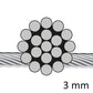Korsar Wanten 3mm Drahtseil 1 x 19 (Paar)