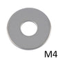 Unterlegscheibe 4,3mm mit großem Außendurchmesser ISO 7093, Edelstahl A2