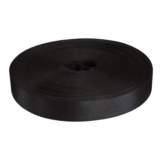 Polyester Gurtband 50mm schwarz (Preis/Meter)
