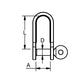 Edelstahlschäkel Flachstahl gerade Form 5mm