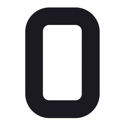 Segelnummern 305mm schwarz