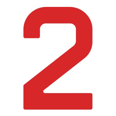 Segelnummern 305mm rot