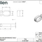 Mastrutscher-Schäkel zum Verschrauben Nylon 26mm weiß