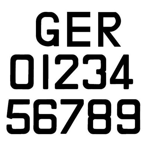 Fritz-Segel Segelnummern Größe III (300 mm)