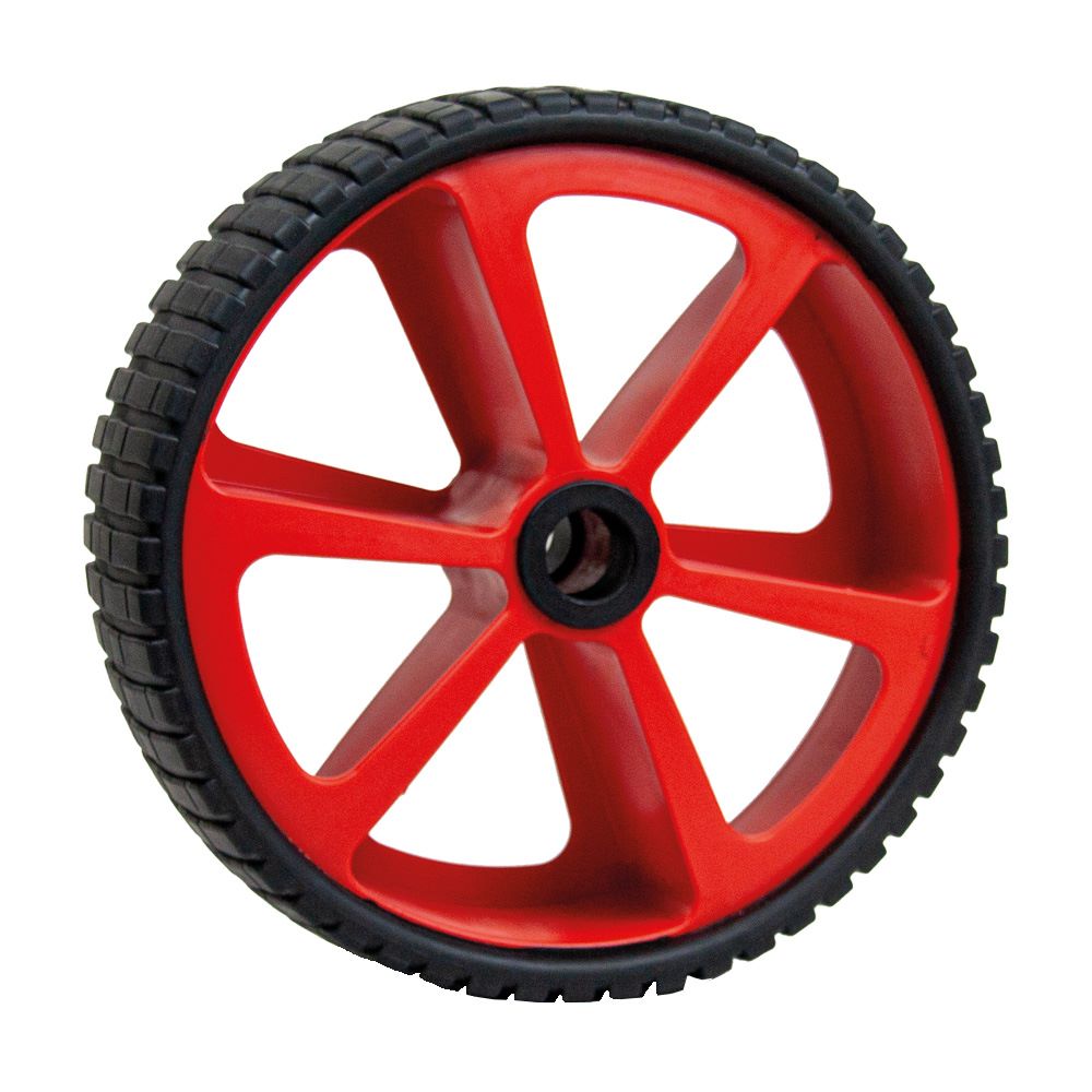 Optiparts Slipwagenrad Smallstar Vollgummi 26cm rot