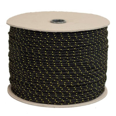 Optimist Segelbändsel Vectran Line 1,2 mm Spule 400m schwarz/gelb