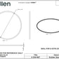 Gummidichtung für Allen Inspektionsdeckel mittel 144mm (HA537)