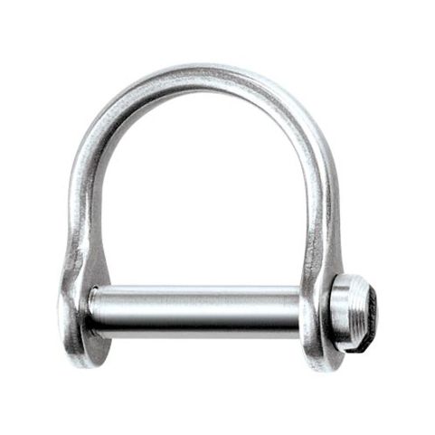 Schäkel D-Form breit mit Schlitz 1/8" / 3,175mm