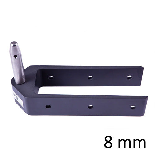 Seasure Ruderbeschlag lang mit 8mm Bolzen, 32mm