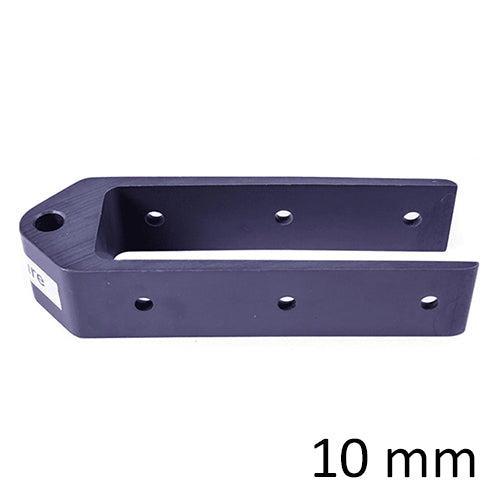 Ruderbeschlag lang mit 10mm Bolzenaufnahme, 32mm