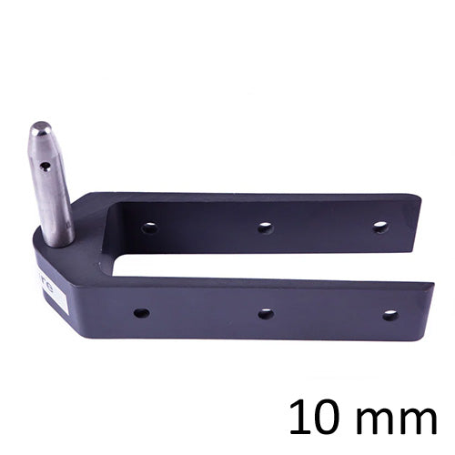Ruderbeschlag lang mit 10mm Bolzen, 38mm