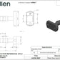 Ersatzgelenk für Pinnenausleger 16mm (Allen)