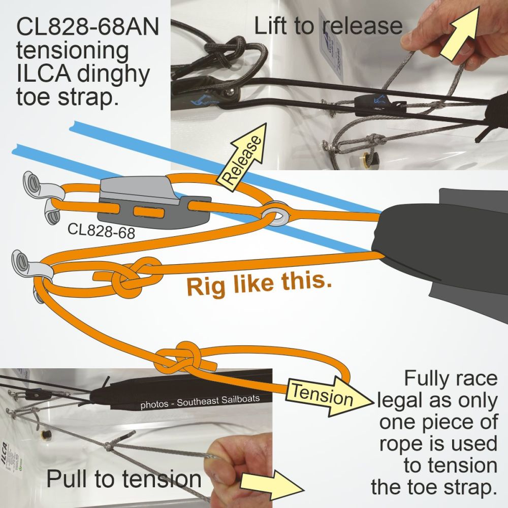 Aero Cleat Kammklemme mit CL268 Racing Micros harteloxiert