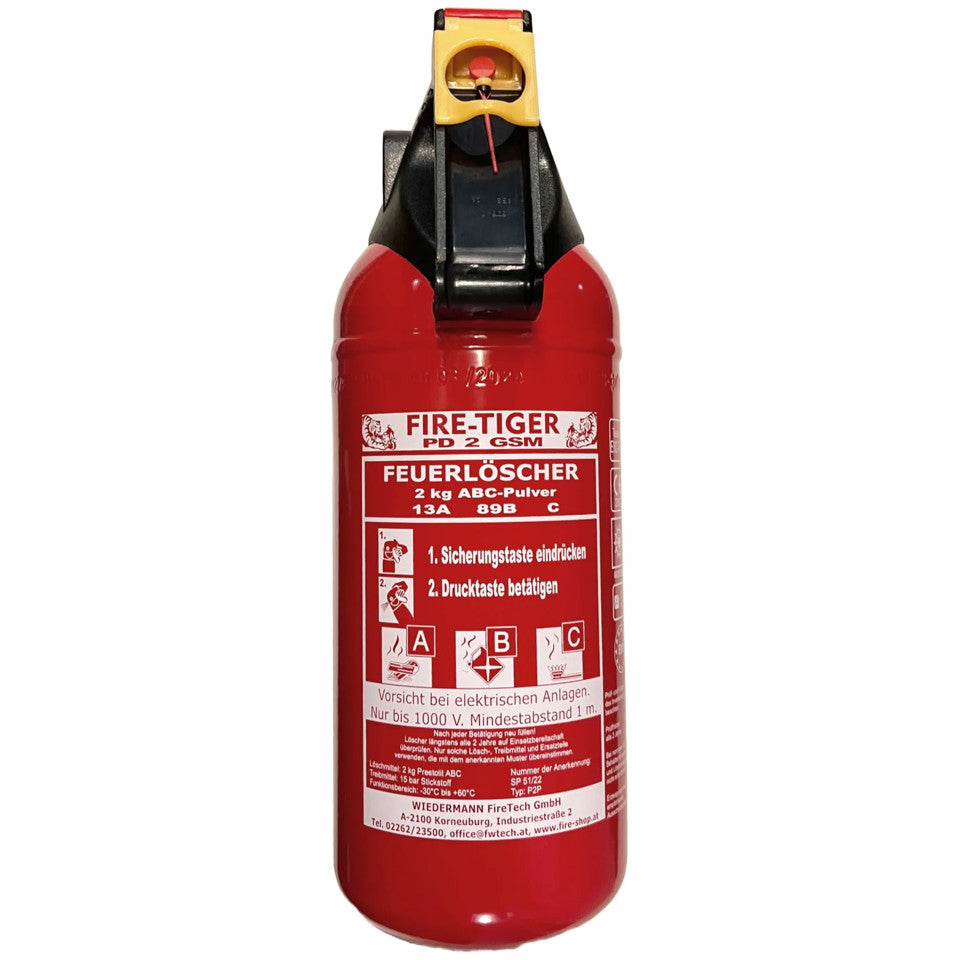 Feuerlöscher 2 kg (ABC Pulver)