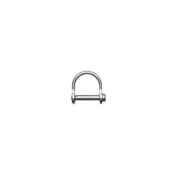Schäkel D-Form breit mit Schlitz 1/8" / 3,175mm