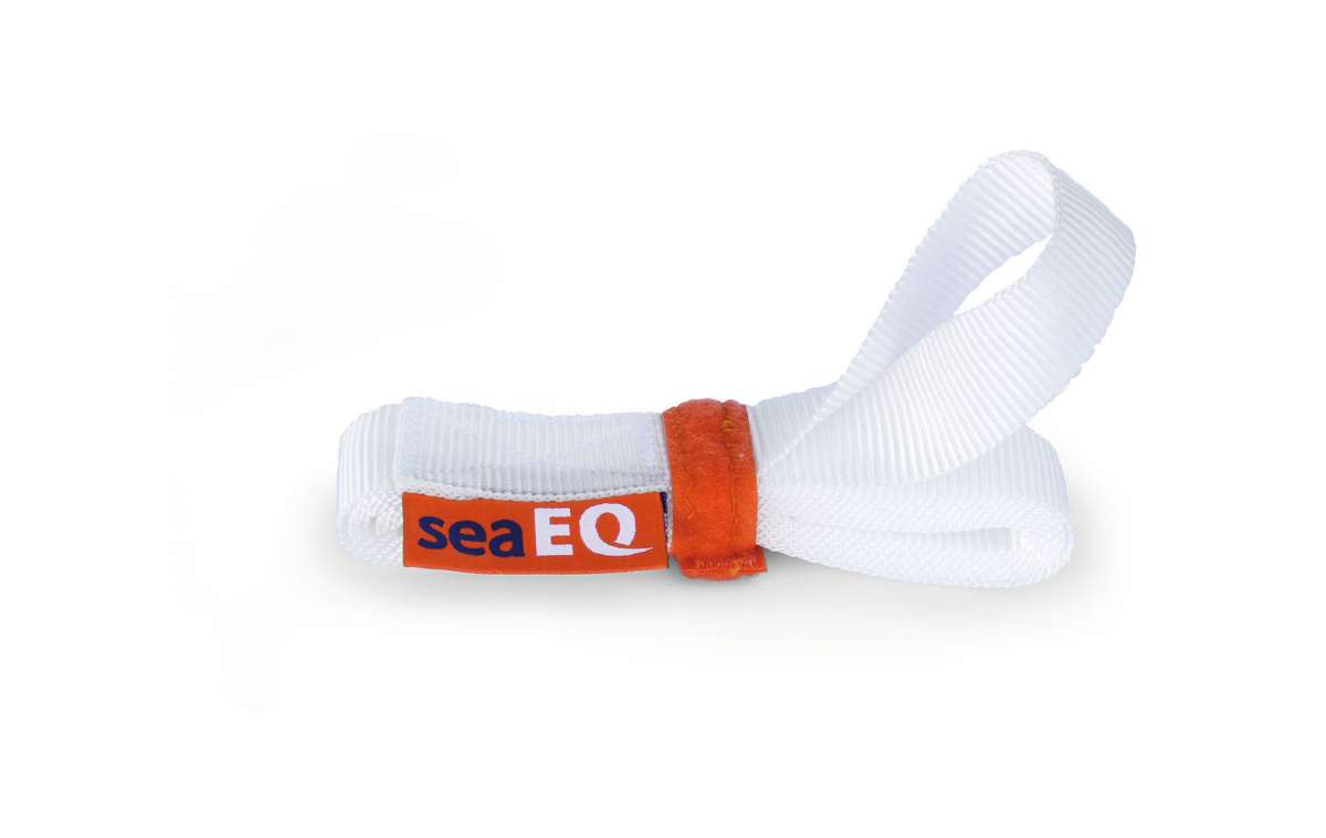 Segelgurt mit Schlaufe sail ties 200cm weiß (Set)
