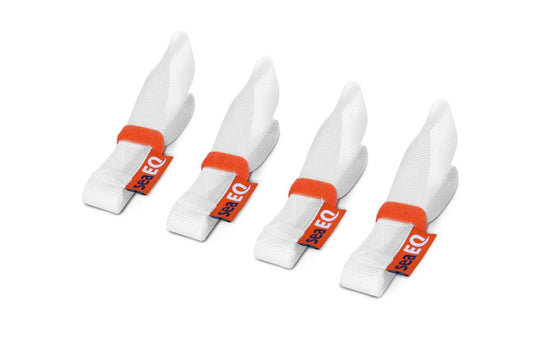 Segelgurt mit Schlaufe sail ties 200cm weiß (Set)